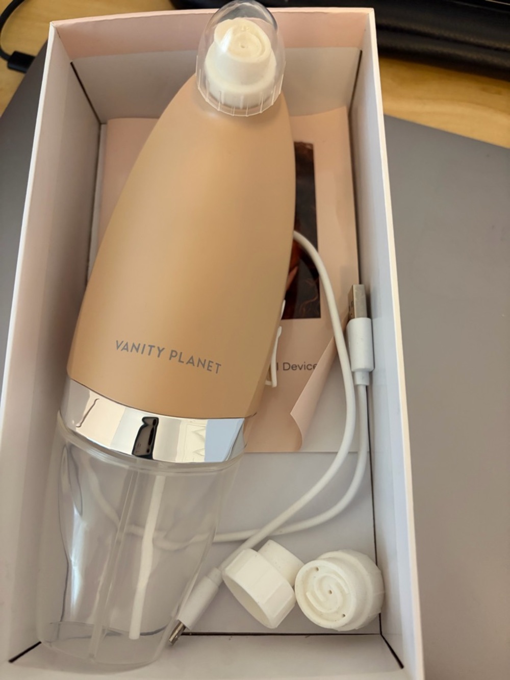 Vanity Planet Vina Hydrating & Infusing Facial Device — Blush/Beige